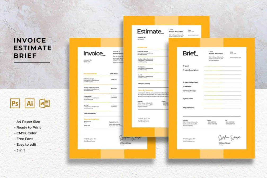 Invoice Design Developmentjpg