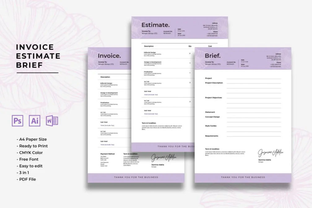 Invoice Design Projectjpg