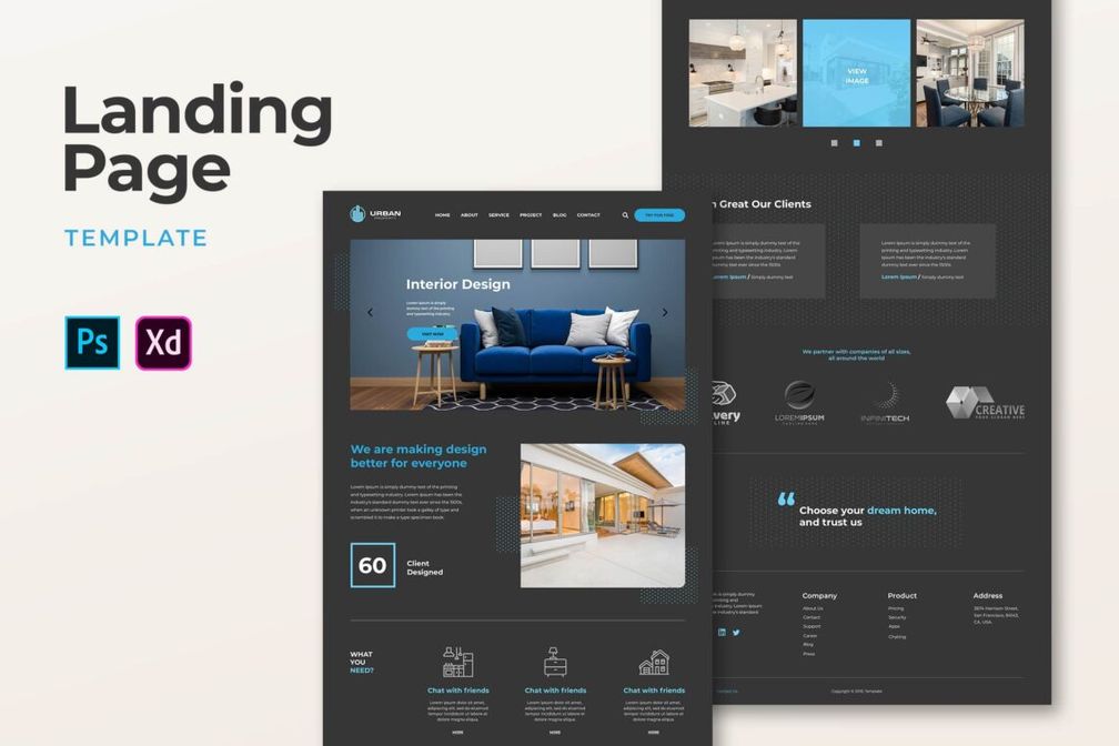 Landing Pages Interior Design