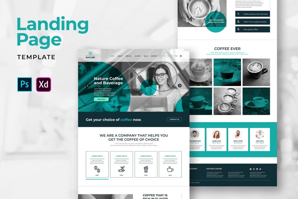 Landing Pages Nature Coffee