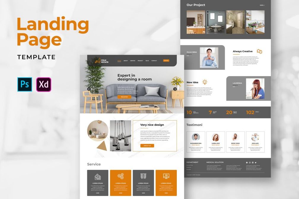 Landing Pages Room Design Services