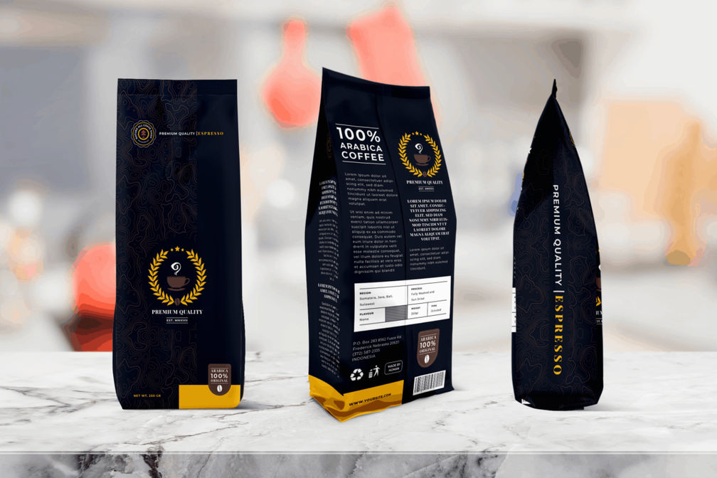 Packaging Template Arabica Coffee