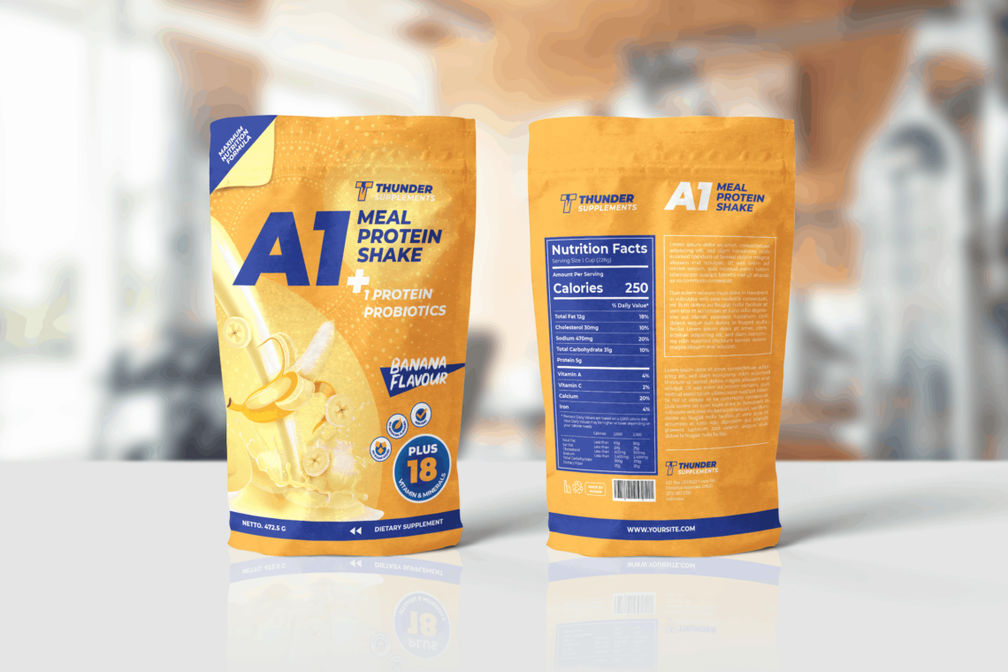 Packaging Template Banana Snack