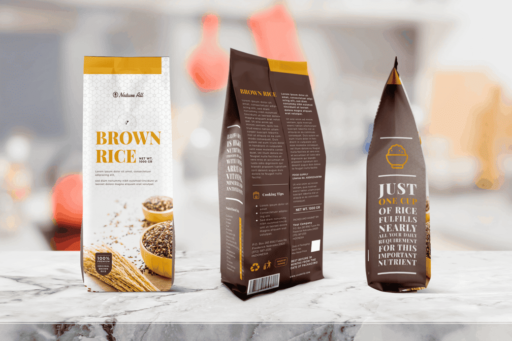 Packaging Template Brown Rice