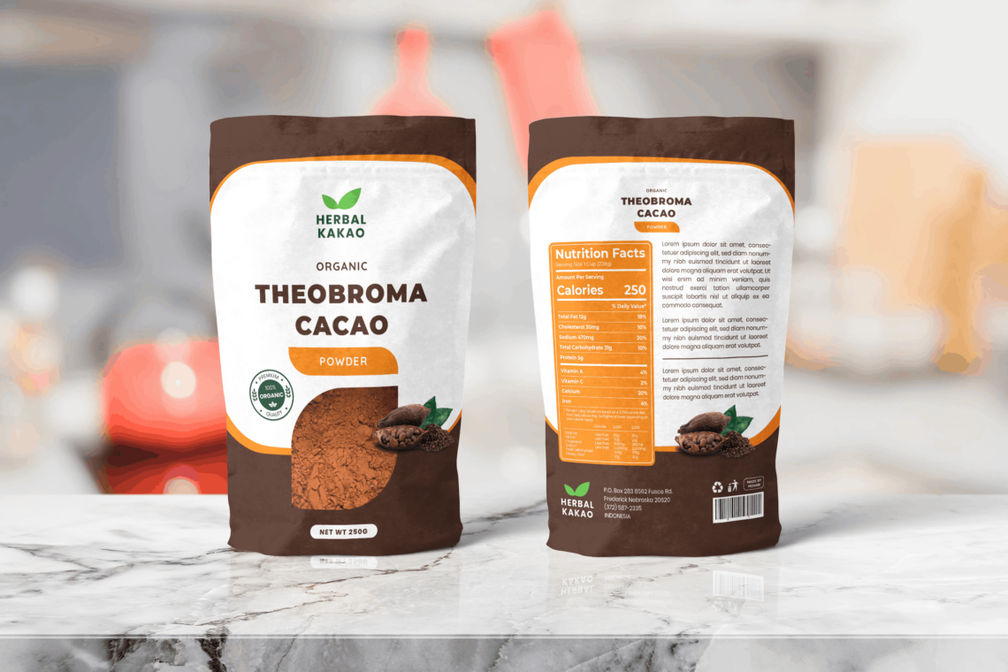 Packaging Template Cacao Herbal