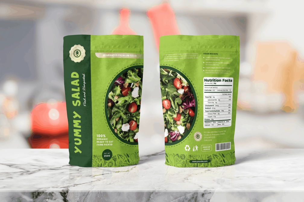 Packaging Template Healthy Salad