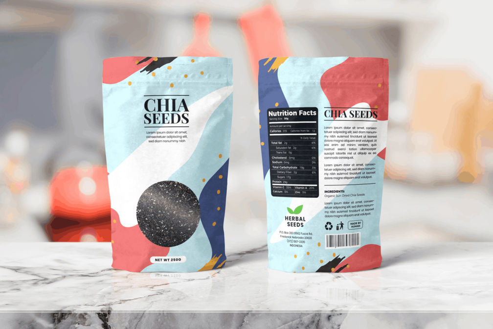 Packaging Template Herbal Seeds