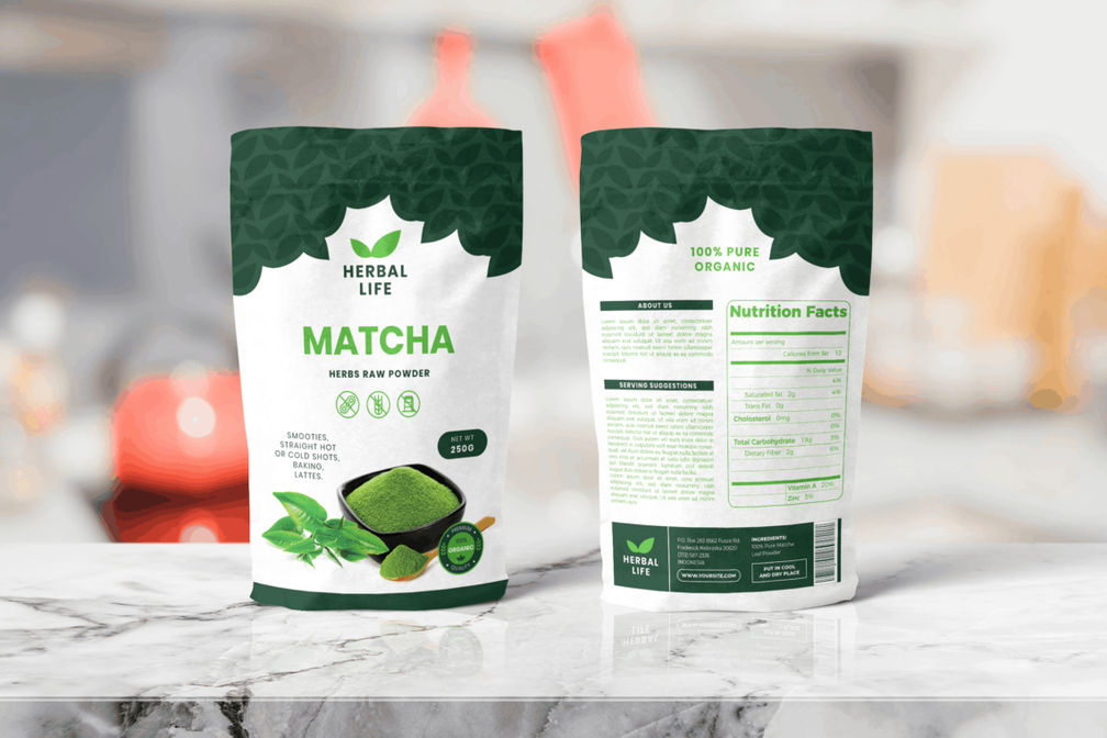 Packaging Template Organic Herbs