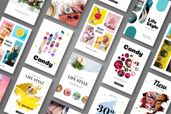 Pinterest Template Candy Lifestyle Post