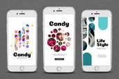 Pinterest Template Candy Lifestyle Post