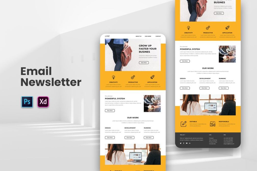 Powerful Business System Email Newsletter