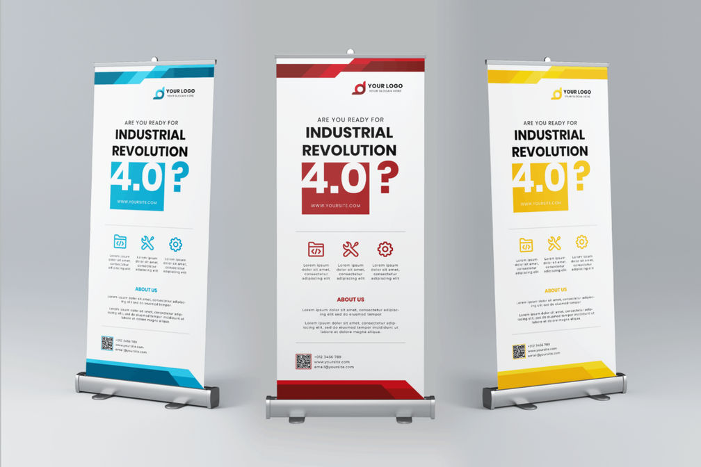 Roll Up Banner Industrial Revolution