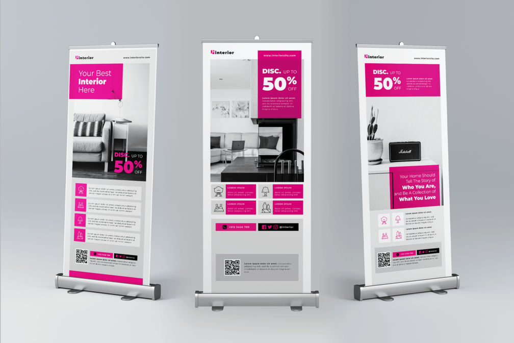 Roll Up Banner Interior Component