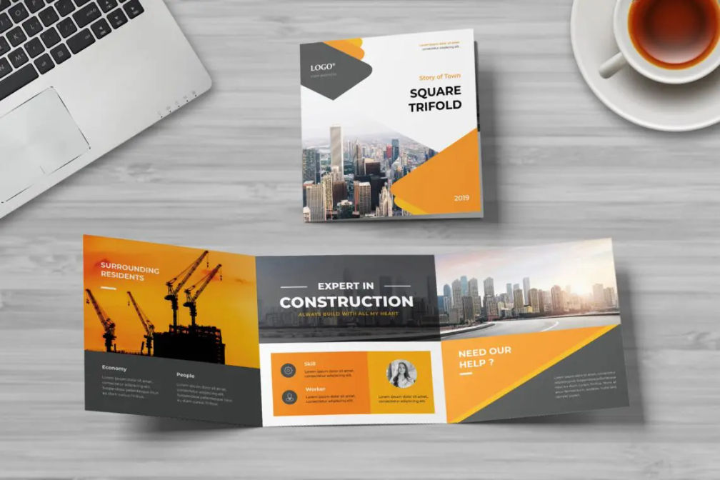 Square Trifold Town Construction Servicejpg