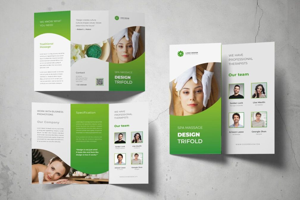 Trifold Brochure Professional Massage Services