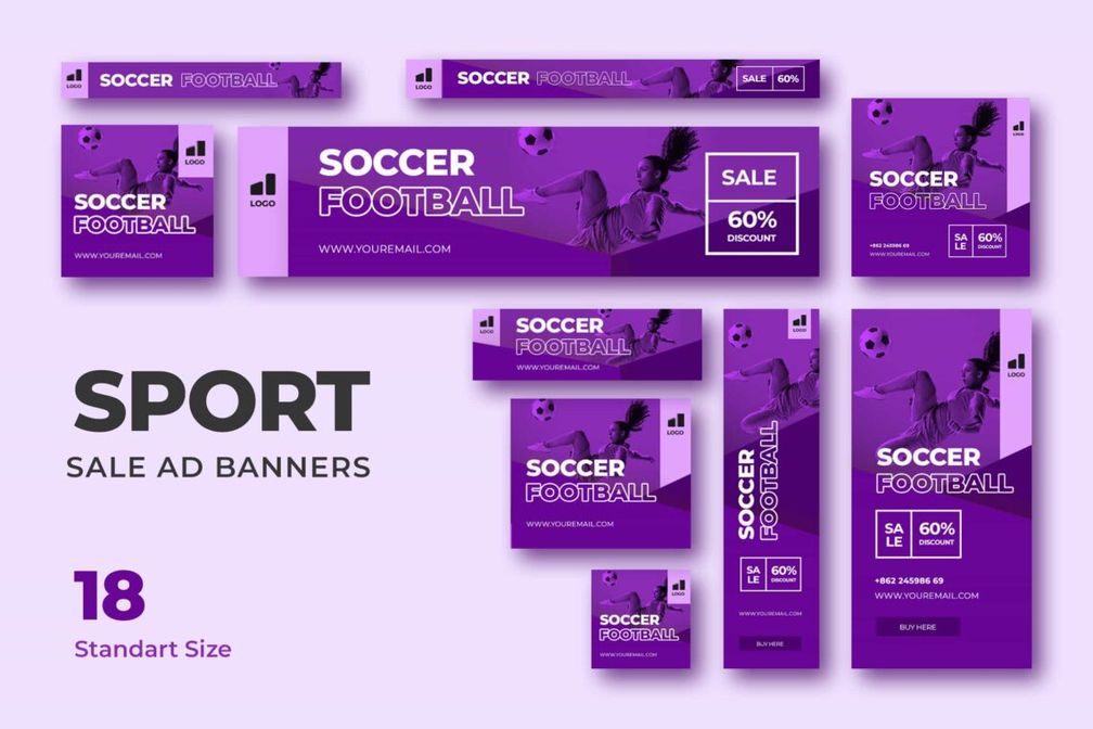 Web Banner Football Advertisement