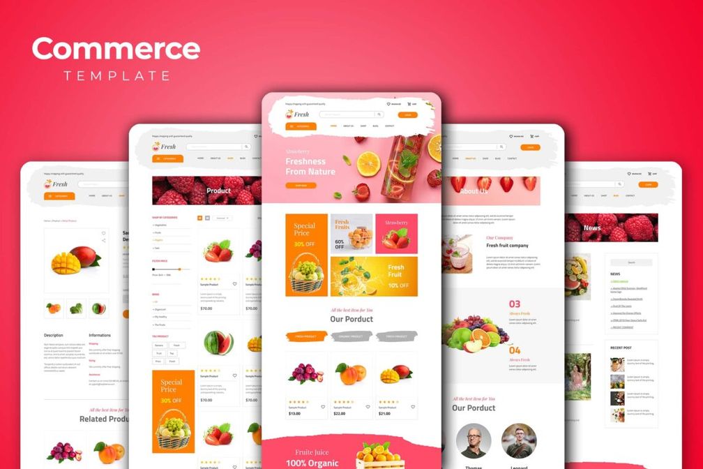 Web Commerce Fresh Fruits Store