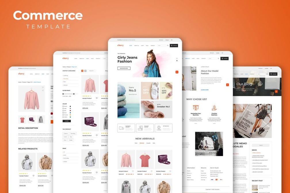 Web Commerce Girls Apparel