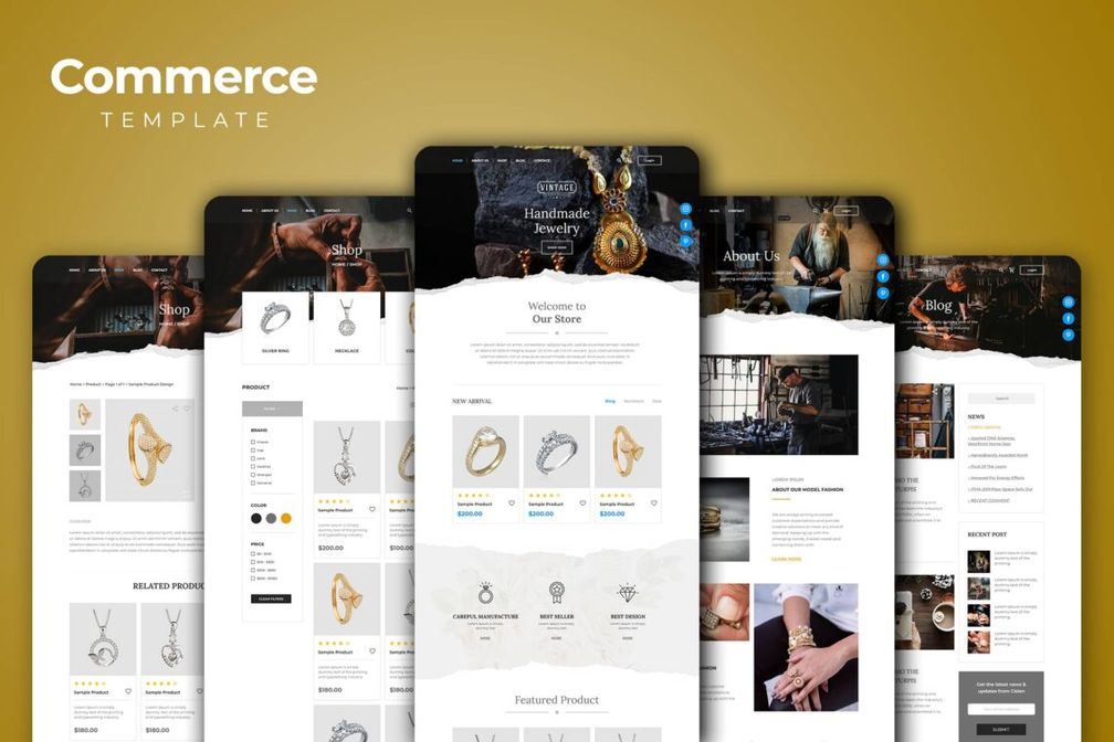 Web Commerce Jewelery Shop