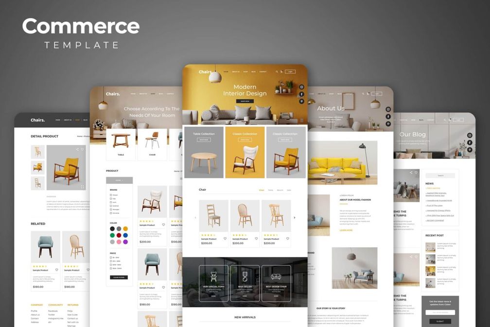 Web Commerce Modern Interior Design