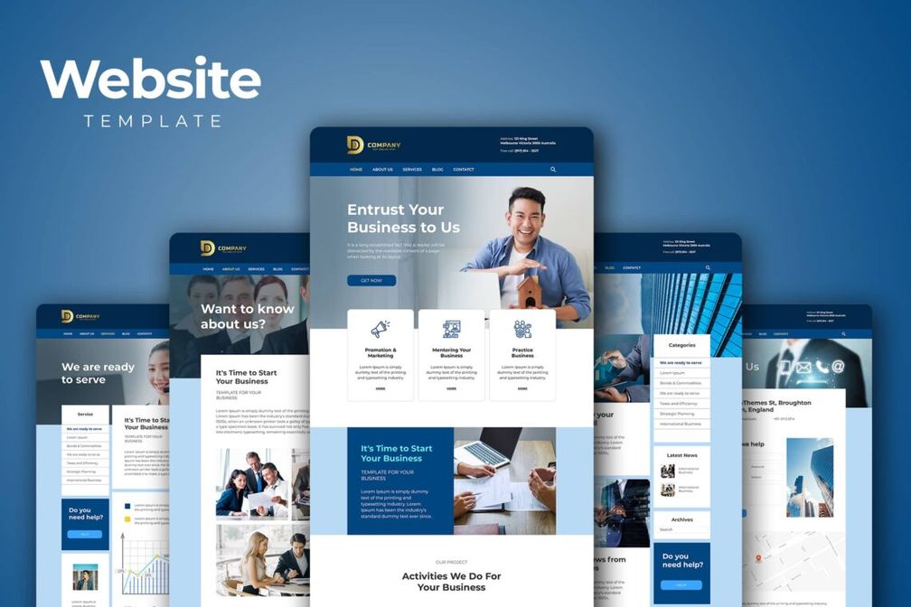 Website Template Business Marketing