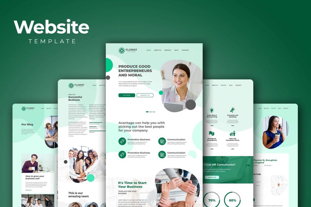 Website Template Business Promotion Services