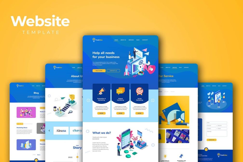Website Template Digital Marketing