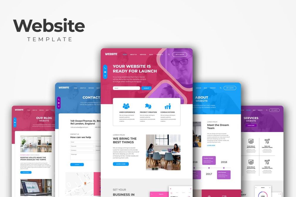 Website Template Digital Project Consultant