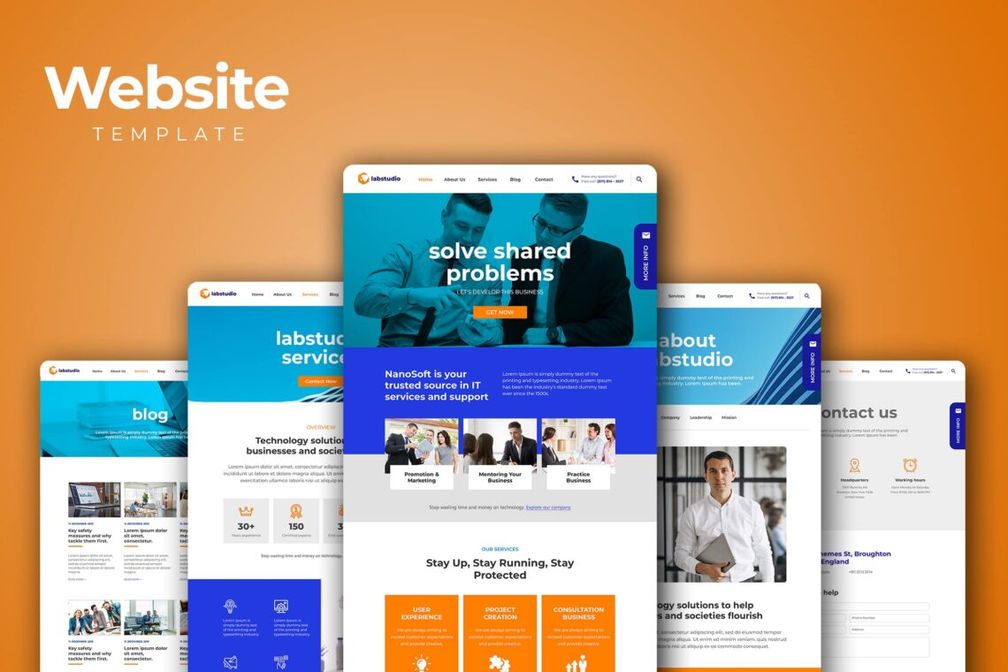 Website Template Information Technology Services