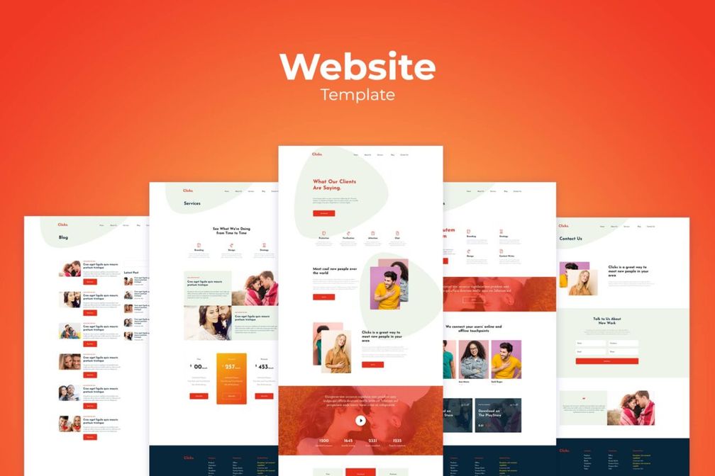 Website Template Social Branding