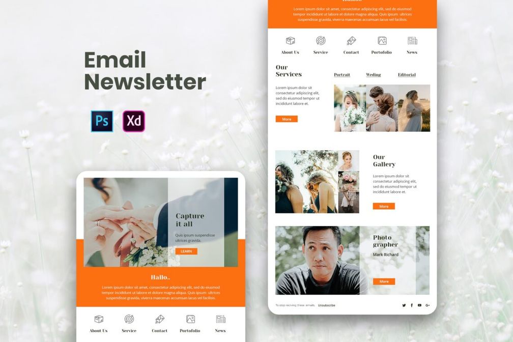 Wedding Organizer Email Newsletter