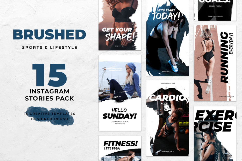 Instagram Stories - Fitness Center Theme