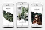 Instagram Stories - Green Botanical Theme