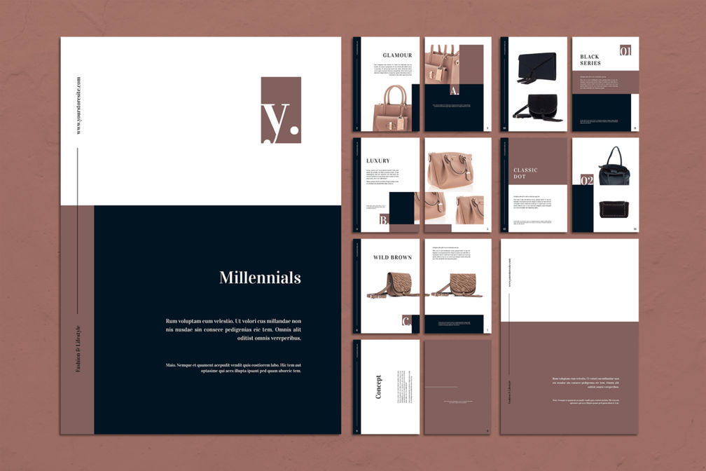 Magazine Template - Glamour Bags