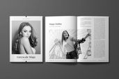 Magazine Template - Greyscale Fashion