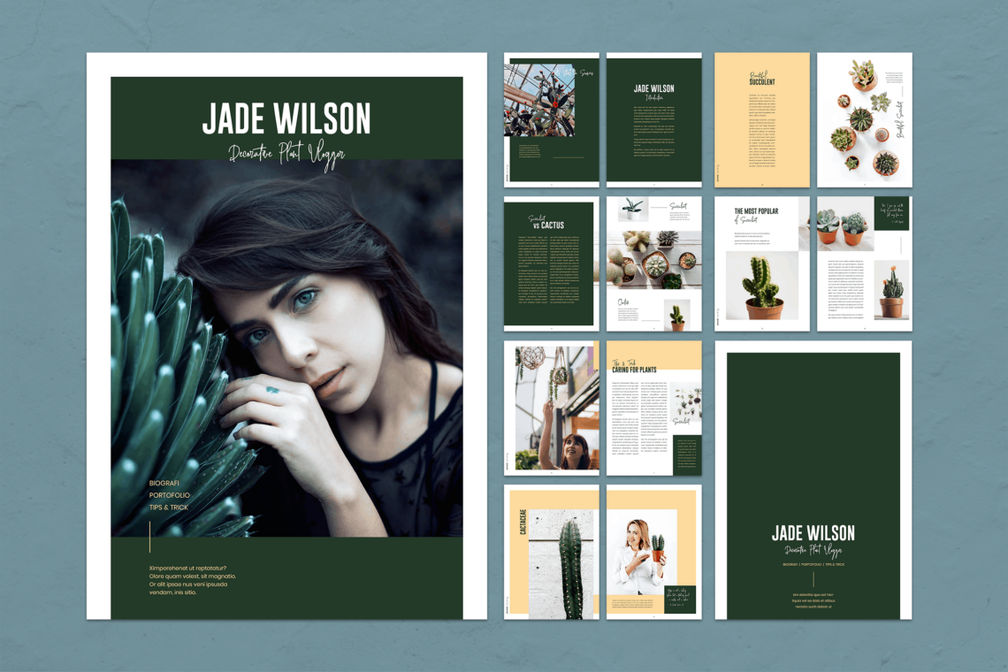 Magazine Template - Plants Portofolio