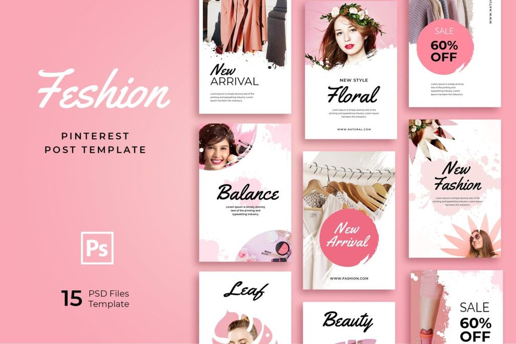 Pinterest Template - New Fashion Post