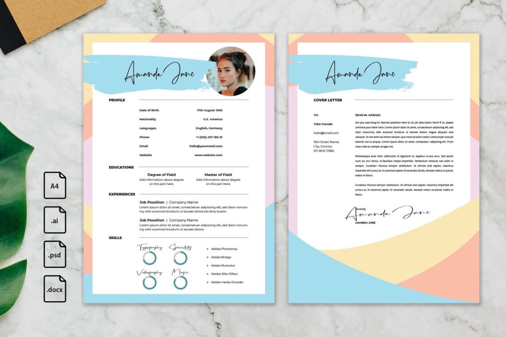 cv resume creative content profile