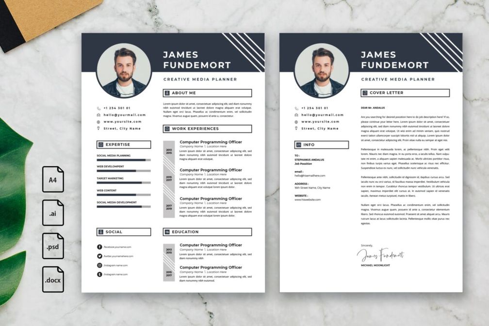 cv resume creative media planner profile