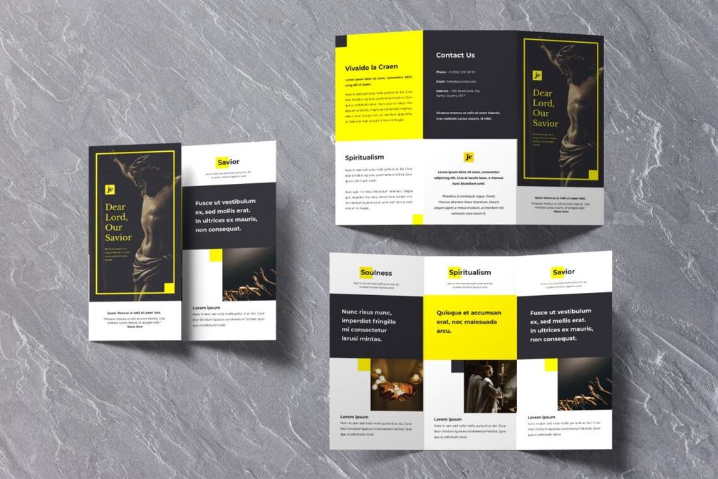 trifold brochure spritualism services