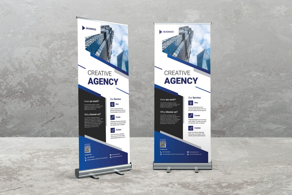 Roll Up Banner - Business Creative Idea
