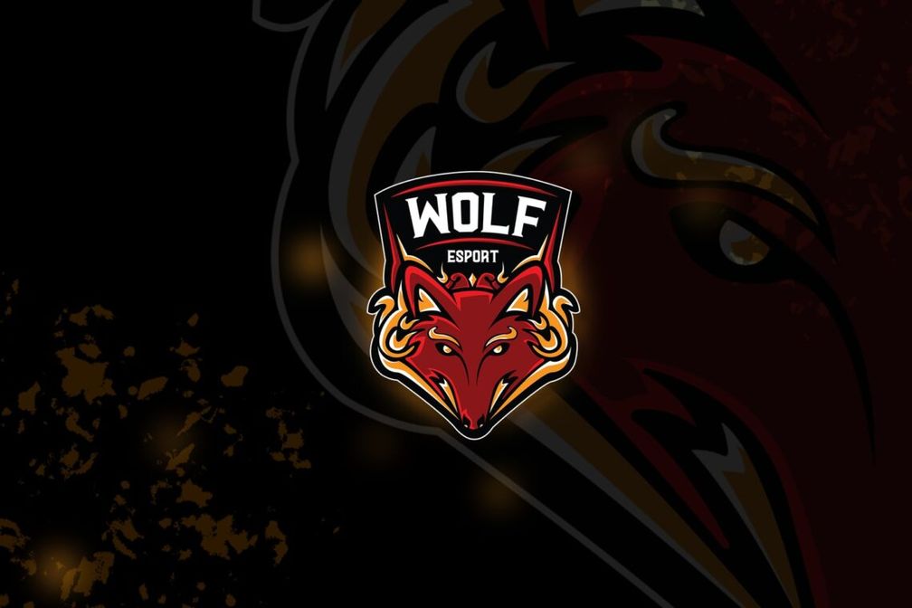 esport logo – wolf destroyer