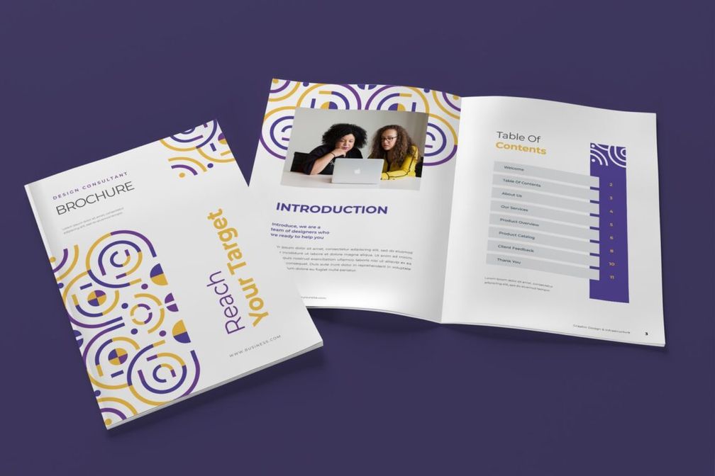 brochure business targets 8