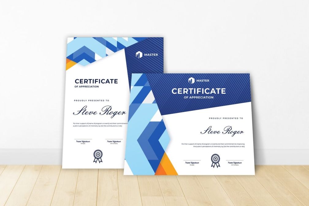 certificate honorary achievement