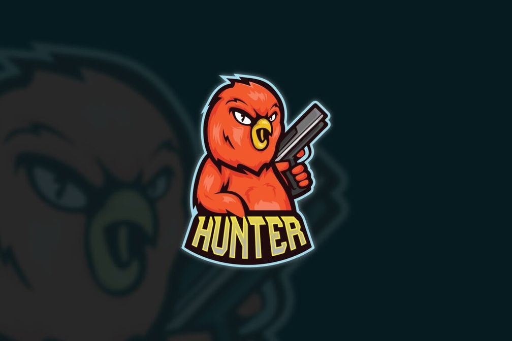 esport logo hunter duck