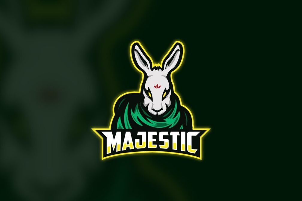 esport logo majestic rabbit
