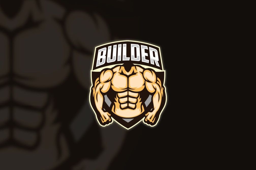esport logo muscle builder
