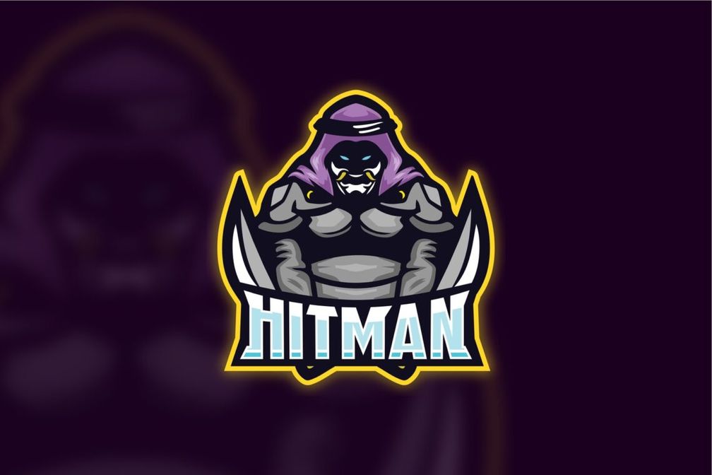 esport logo skilled hitman