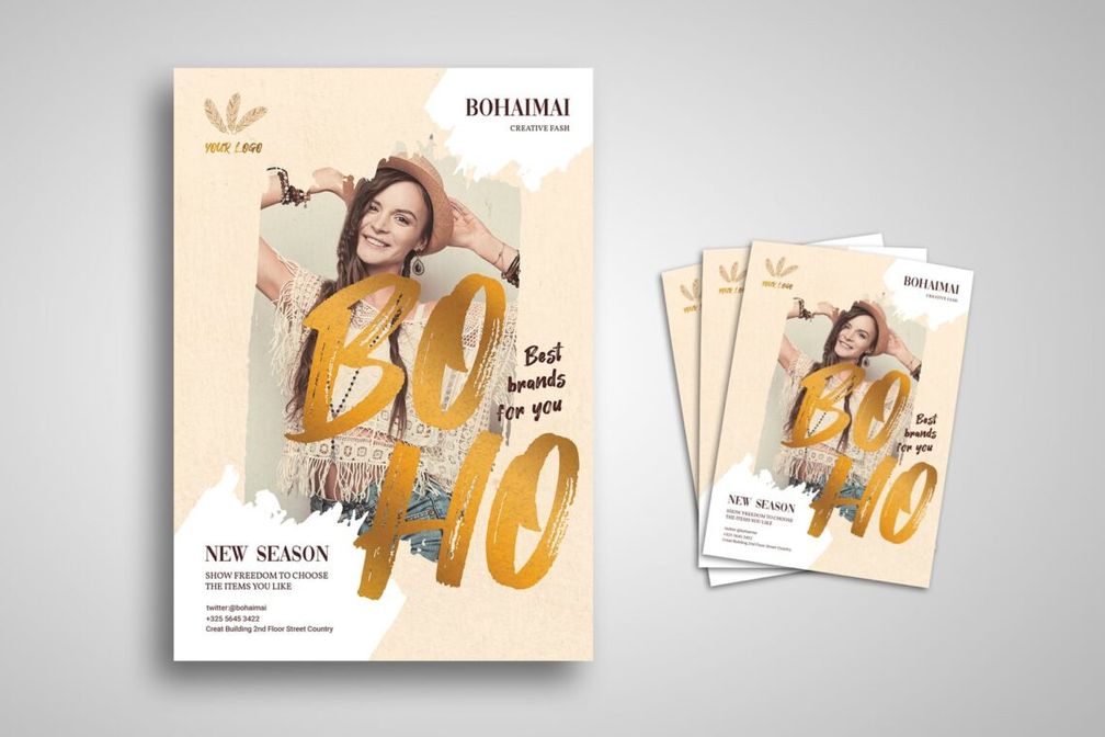 flyer boho style fashion