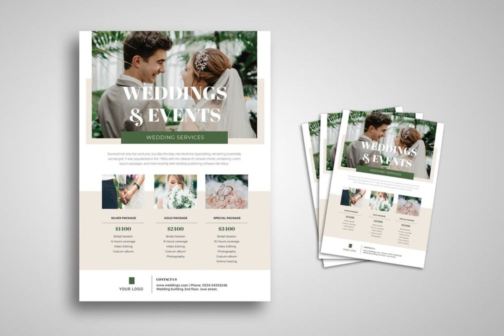 flyer wedding event services